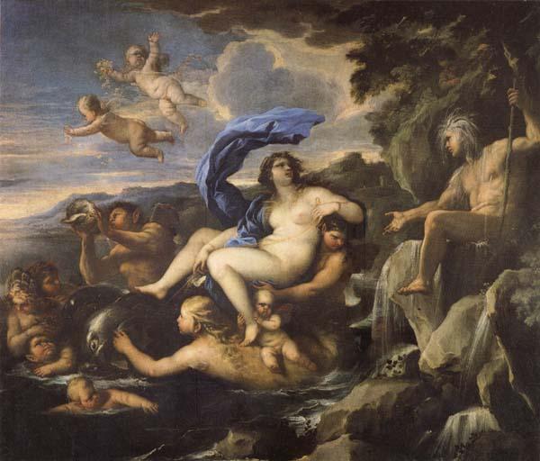 Luca Giordano he Triumph of Galatea,with Acis Transformed into a Spring France oil painting art